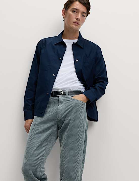 Pantalones de pana straight de 5 bolsillos