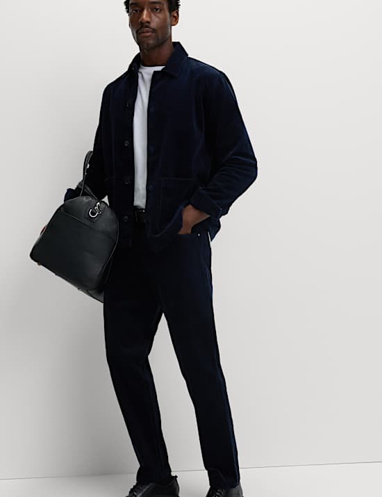Loose Fit Luxury Corduroy 5 Pocket Trousers