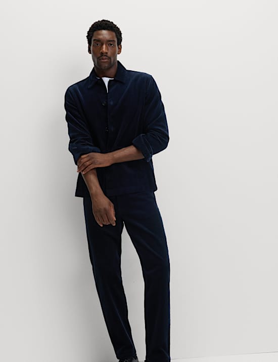 Straight Fit Luxury Corduroy 5 Pocket Trousers
