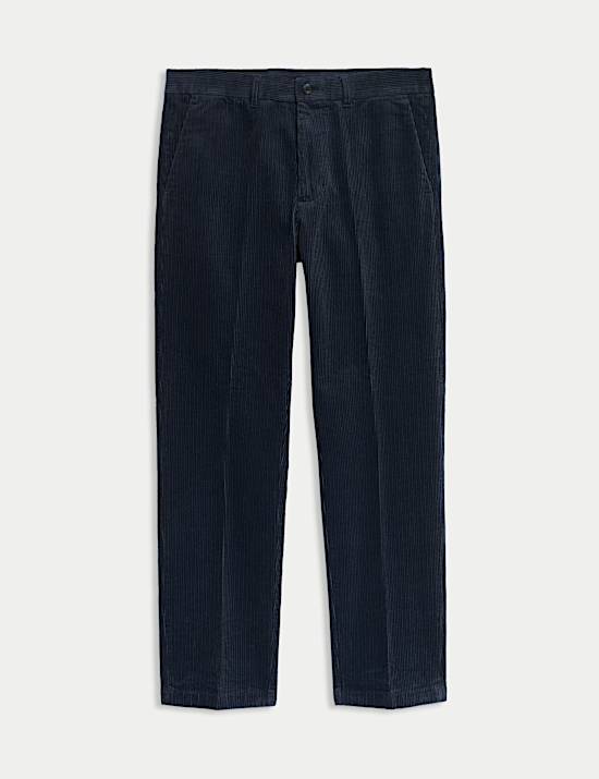 Straight Fit Luxury Corduroy 5 Pocket Trousers