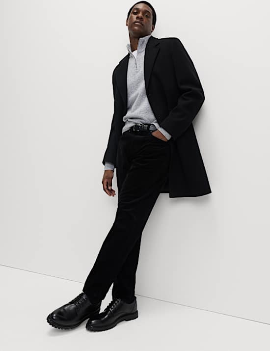 Pantalon ample 5 poches en velours côtelé de qualité supérieure