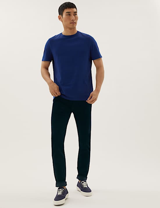 Slim Fit Corduroy 5 Pocket Trousers