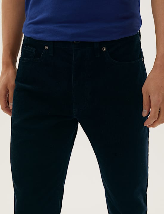 Slim Fit Corduroy 5 Pocket Trousers