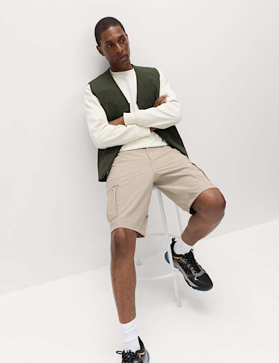 Straight Fit Cargo Shorts