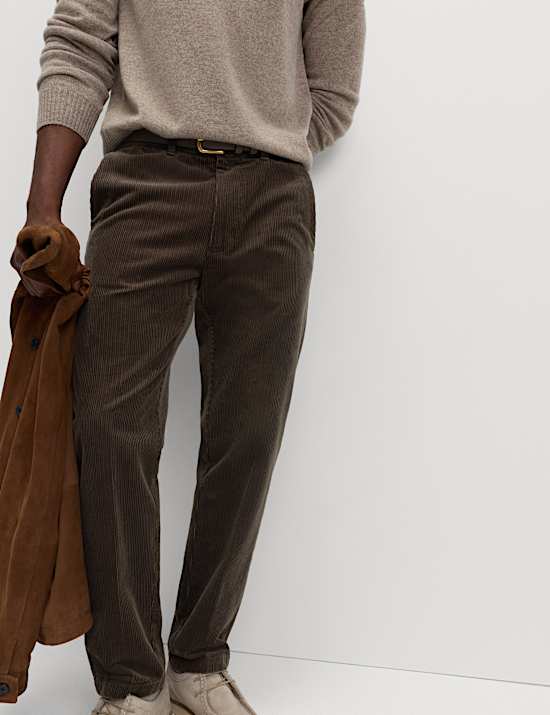 Regular Fit Cotton Rich Luxury Cord Chinos