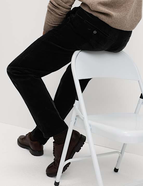 Regular Fit Cotton Rich Luxury Cord Chinos