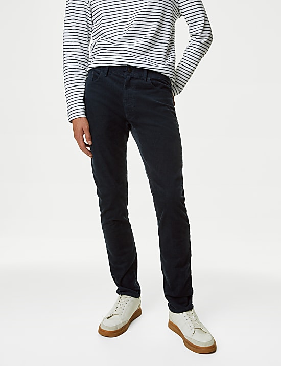 Slim Fit Corduroy 5 Pocket Trousers