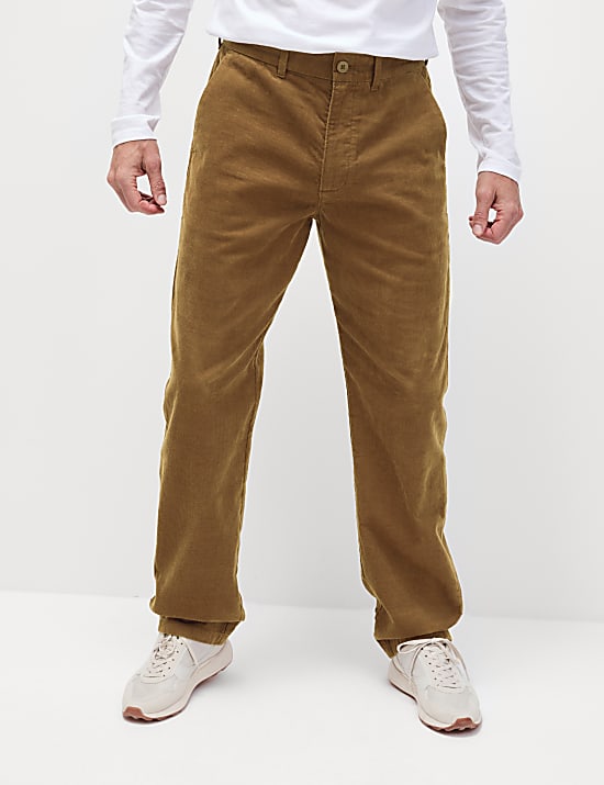 Loose Fit Corduroy Stretch Chinos