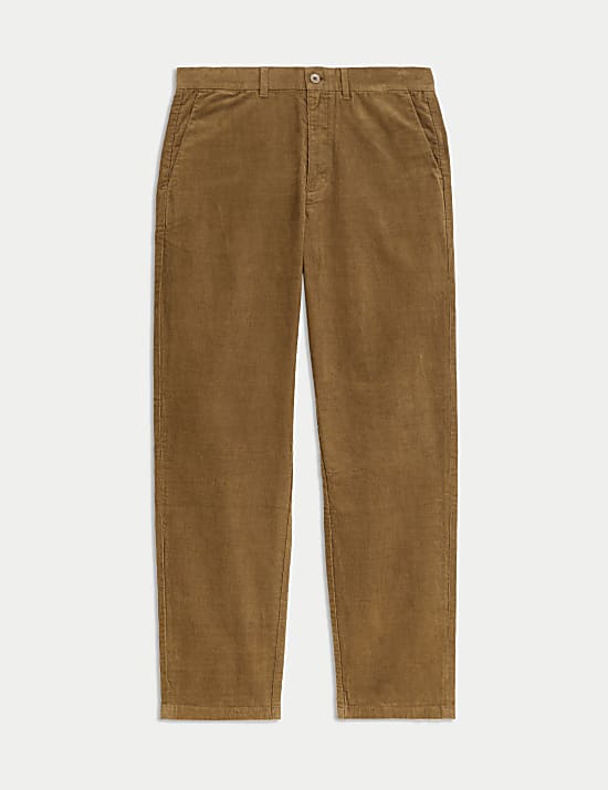 Loose Fit Corduroy Stretch Chinos