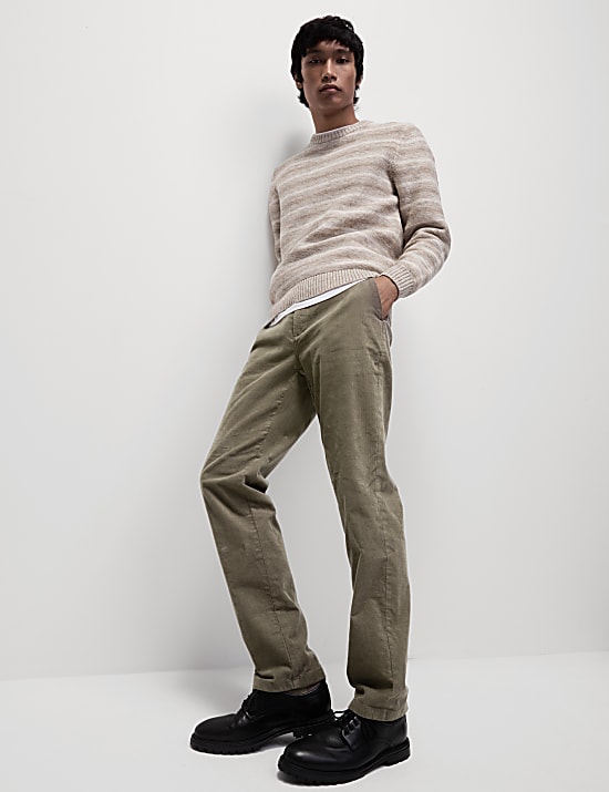 Regular Fit Corduroy Stretch Chinos