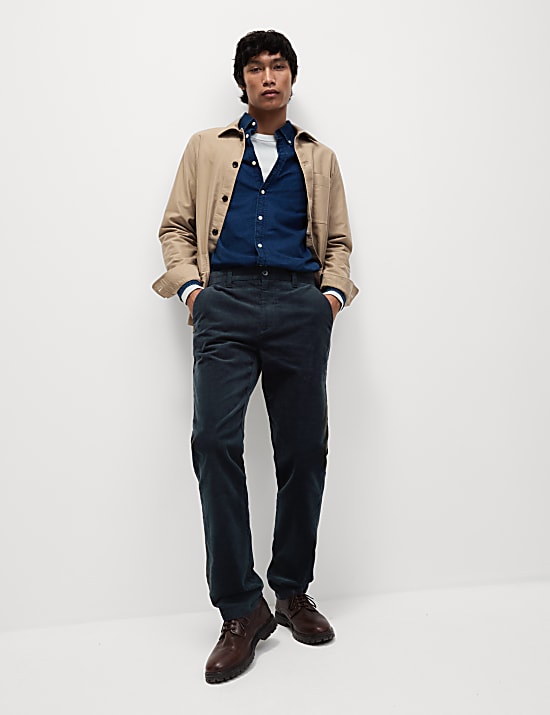 Regular Fit Corduroy Stretch Chinos