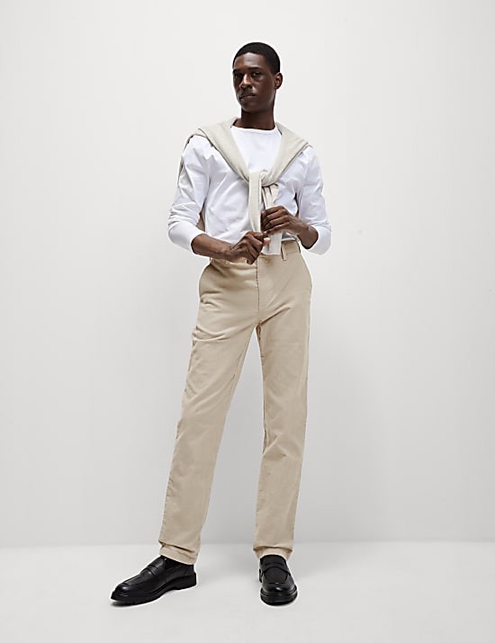 Regular Fit Corduroy Stretch Chinos