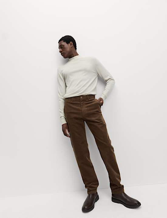 Regular Fit Corduroy Stretch Chinos