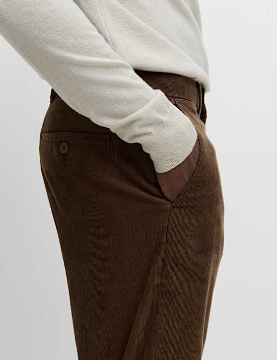 Regular Fit Corduroy Stretch Chinos