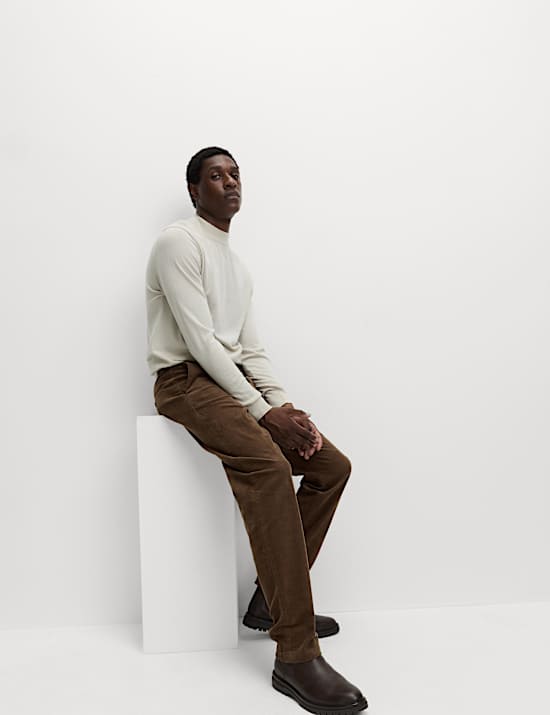 Regular Fit Corduroy Stretch Chinos