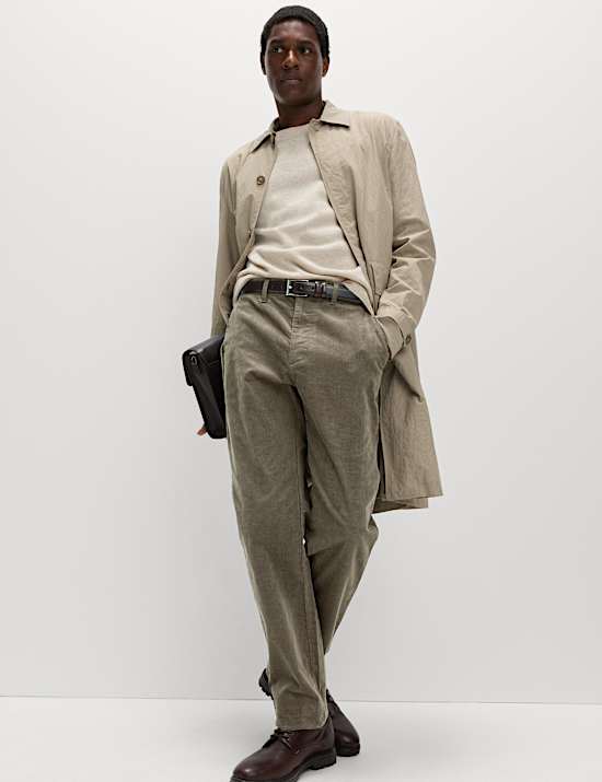 Regular Fit Corduroy Stretch Chinos
