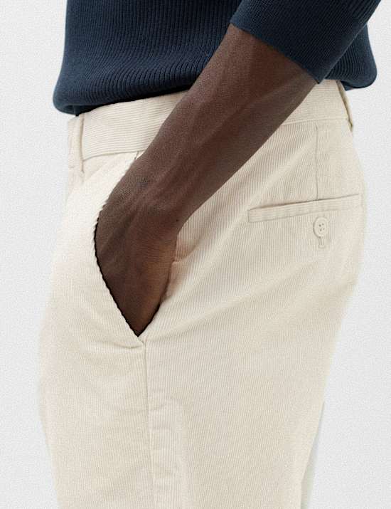 Regular Fit Corduroy Stretch Chinos