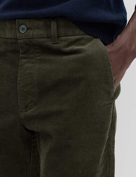 Regular Fit Corduroy Stretch Chinos