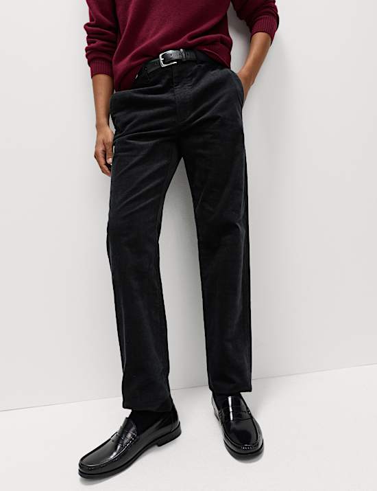 Regular Fit Corduroy Stretch Chinos