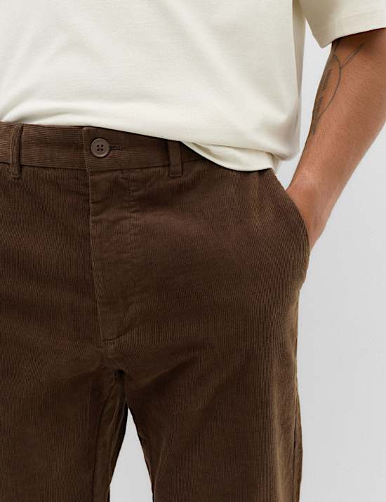 Regular Fit Corduroy Stretch Chinos