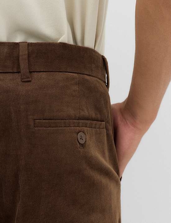 Regular Fit Corduroy Stretch Chinos