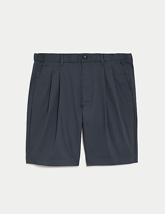 Celana Pendek Chino Lipitan Ganda Super Ringan