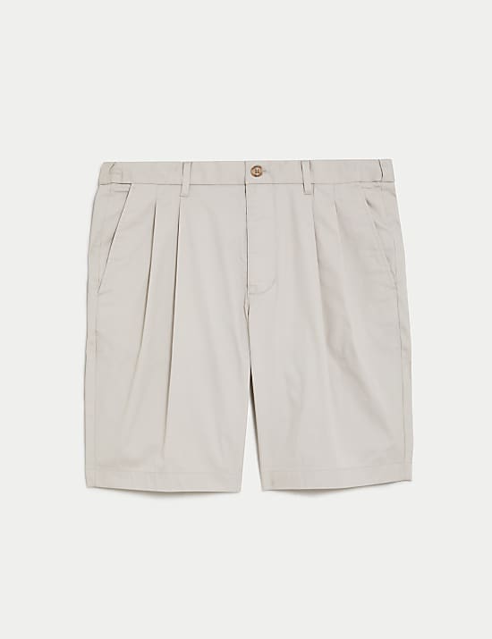 Super Lightweight Twin Pleat Chino Shorts