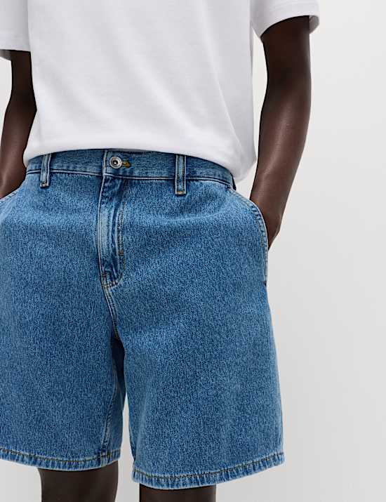 Pure Cotton Denim Shorts