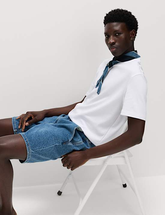 Pure Cotton Denim Shorts