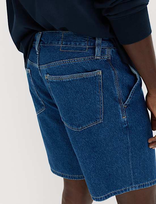 Pure Cotton Denim Shorts