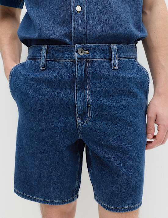 Short en jean 100 % coton