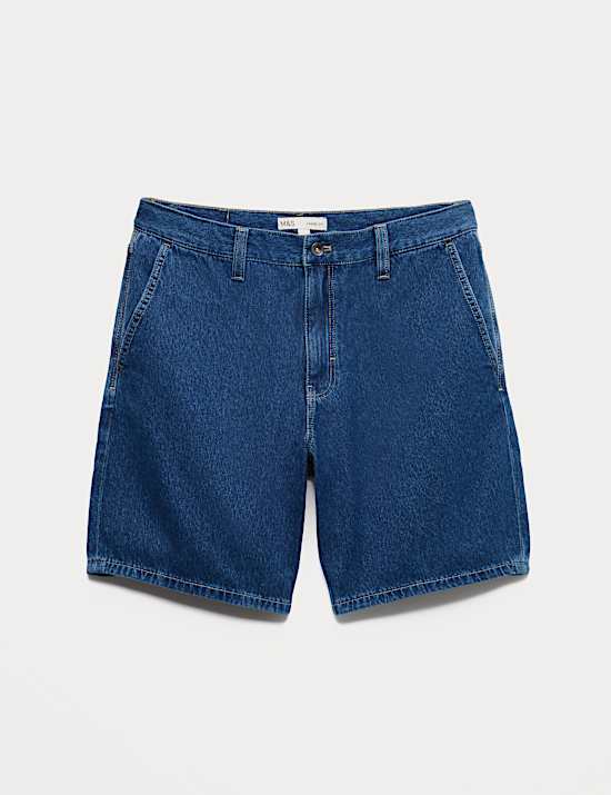 Pure Cotton Denim Shorts