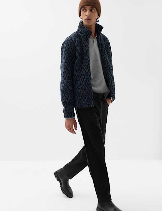 Straight Fit Pure Cotton Corduroy 5 Pocket Trousers