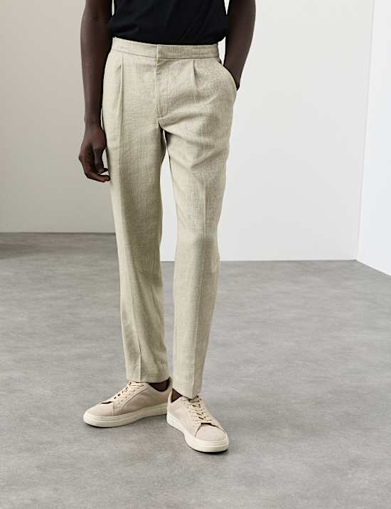 Performance Linen Blend Trousers