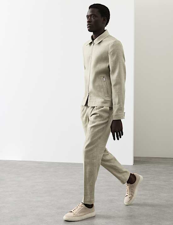 Performance Linen Blend Trousers