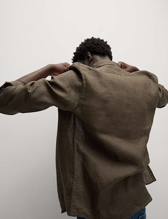 Regular Fit Pure Linen Shirt