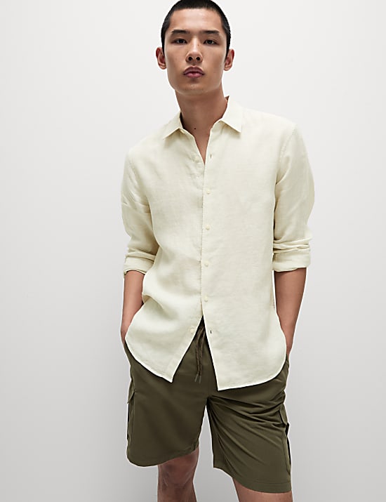 Chemise coupe standard 100 % lin