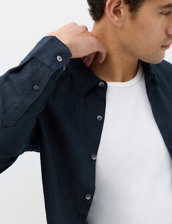 Chemise coupe standard 100 % lin