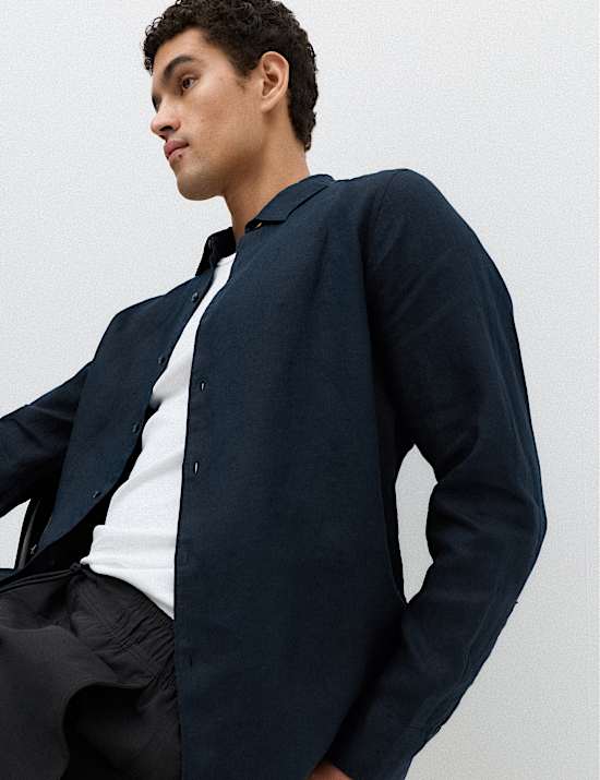 Chemise coupe standard 100 % lin