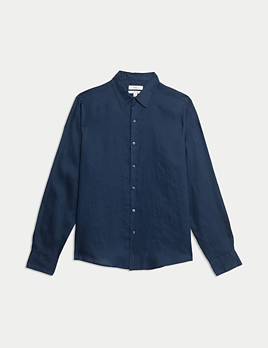 Regular Fit Pure Linen Shirt
