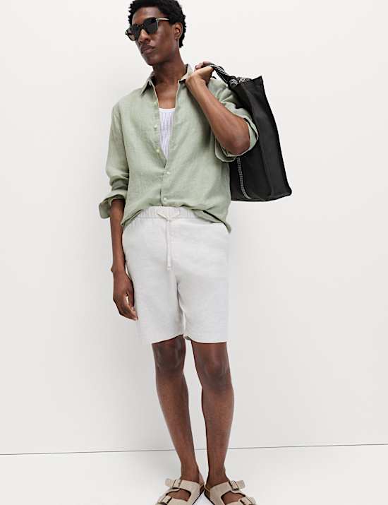 Regular Fit Pure Linen Shirt