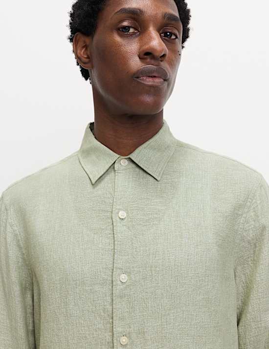 Regular Fit Pure Linen Shirt