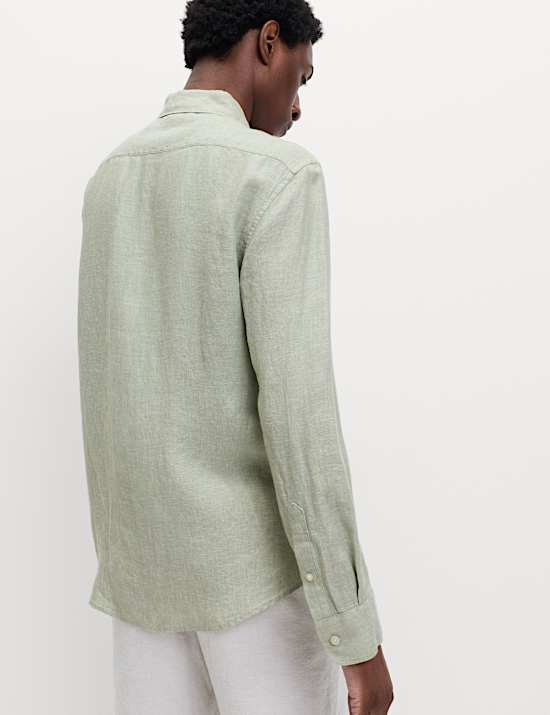 Regular Fit Pure Linen Shirt