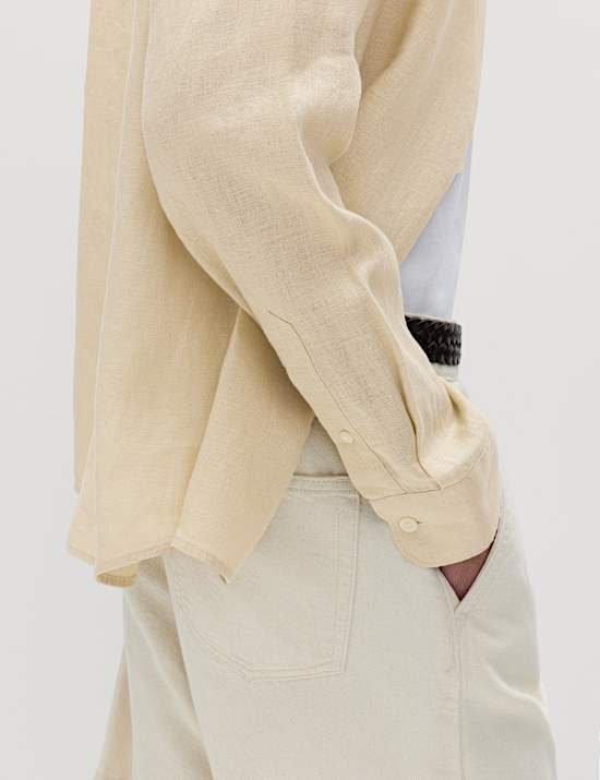 Regular Fit Pure Linen Shirt