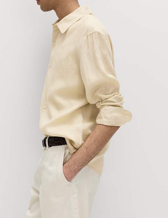 Regular Fit Pure Linen Shirt