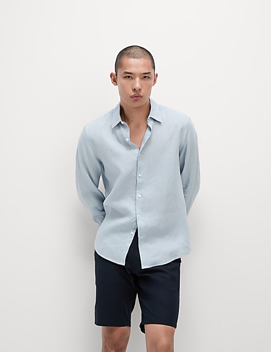 Regular Fit Pure Linen Shirt