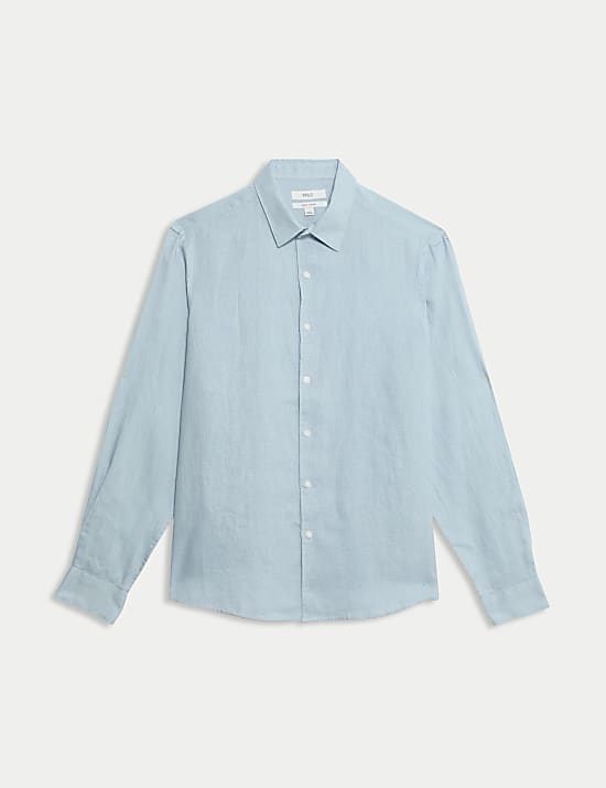 Regular Fit Pure Linen Shirt