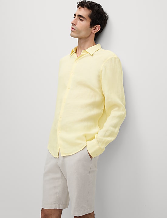 Regular Fit Pure Linen Shirt
