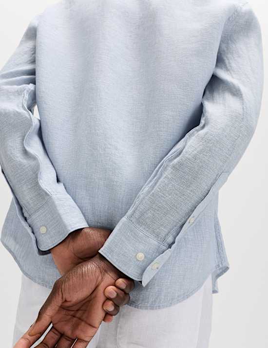 Regular Fit Pure Linen Shirt