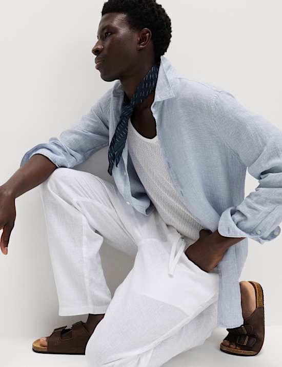 Regular Fit Pure Linen Shirt